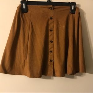 Faux Suede Skirt Size L